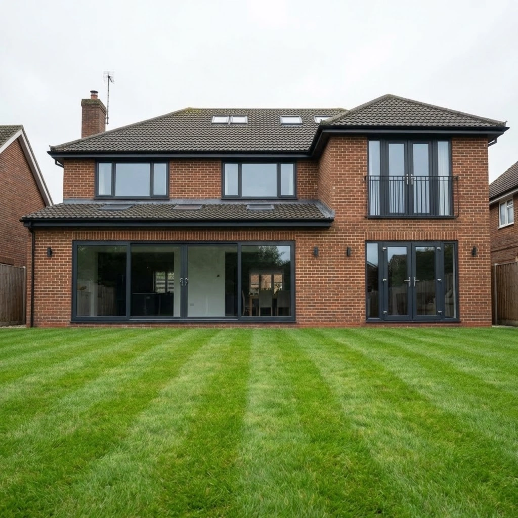 Double-Storey Extension - Architectural rendering