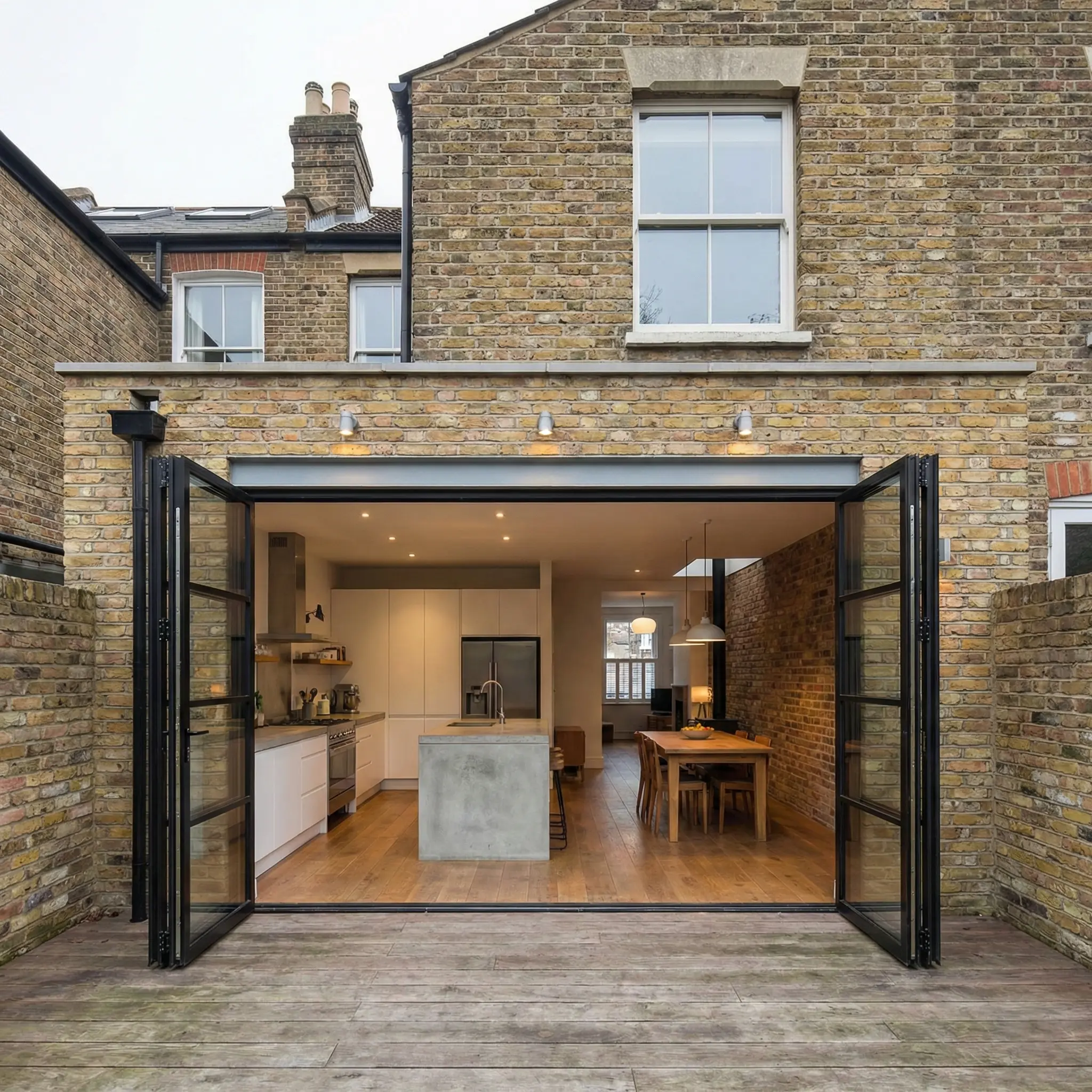 Wrap-around Extension - Architectural rendering